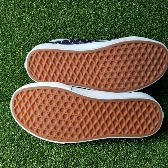 Vans Off The Wall Old Skool Low Canvas Trainer Black Pink Women’s Size 5 - Picture 5 of 9